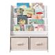 Dečiji drveni organizator 2 u 1, polica za knjige i kutije za odlaganje igračaka - JVTR-3317