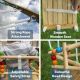 Dečija drvena ljuljaška KINDER HOME sa kaišem i bočnim stranama - EP2993311