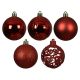 DECORIS Novogodišnje kugle za jelku, set  35/1 crvena - KA021176