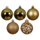 DECORIS Novogodišnje kugle za jelku, set  35/1 zlatna - KA021177