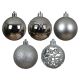 DECORIS Novogodišnje kugle za jelku, set 35/1 srebrna - KA021178