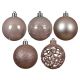 DECORIS Novogodišnje kugle za jelku, set 35/1 roze - KA021234