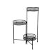 Dekorativni metalni stalak za saksije , crni, 60cm - KA833701