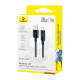 Kabel Baseus Lit Button-Control Fast Charging Data Cable USB-A na USB-C 100W 1m Cosmic Black - P10379002121-00