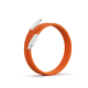 Kabel Braided iPhone PD Type-C na Type-C 60W narandzasti 1m - 621899