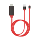 Kabel Lightning na HDMI adapter + USB 2m - 041517
