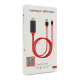Kabl lightning na HDMI USB 2m crveni - 87813
