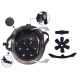 Kaciga za trotinet,rolere,skateboard (L 58-62 cm) crna - 040171-1