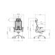 UGD Ultra Ergonomska kancelarijska stolica Work Pro - KNC010891A00000