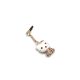 Kapica handsfree 3,5 mm charm Kitty L ljubicasta - 26370-1