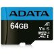 ADATA UHS-I MicroSDXC 64GB class 10 + adapter AUSDX64GUICL10A1-RA1 - KAR00488