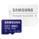 SAMSUNG Memorijska kartica PRO PLUS MicroSDXC 512GB U3 + SD Adapter MB-MD512KA - KAR00622