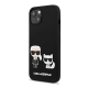 Maska za iPhone 13 crna Karl Lagerfeld Silicone Case Karl&Choupette - KLHCP13MSSKCK