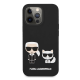 Maska za iPhone 13 Pro 61 in crna Karl Lagerfeld Silicone Case Karl&Choupette - KLHCP13LSSKCK