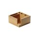 KESPER Kutija za escajg i salvete sa 5 pregrade od bambusa 18x18x9 cm - KSP70851