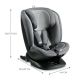 KINDERKRAFT Auto sedište i-size 40-150cm Xpedition 2, siva - KCXPED02GRY0000