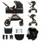 KINDERKRAFT Kolica za bebe Esme 3u1, crna - KSESME00BLK3000