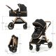 KINDERKRAFT Kolica za bebe Esme 3u1, crna - KSESME00BLK3000