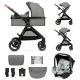 KINDERKRAFT Kolica za bebe Esme 3u1, siva - KSESME00GRY3000