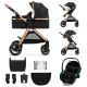 KINDERKRAFT esme pro kolica za bebe 3u1 pure black - EP2871324