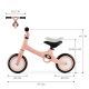 KINDERKRAFT Bicikl balace bike Tove desert, roze - KRTOVE00PNK0000