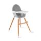 KINDERKRAFT high stolica za hranjenje 2u1 fini grey - EP2751937