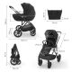 KINDERKRAFT kolica 3u1 prime 3 black - EP2805869