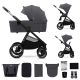 KINDERKRAFT kolica za bebe Nea 2 2u1, siva - KSNEA002DGR20