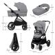 KINDERKRAFT Kolica za bebe Nea 2 2u1, siva - KSNEA002GRY2000