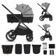 KINDERKRAFT kolica za bebe set 2u1 nea 2 lunar black bizuu - EP2805875