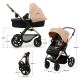 KINDERKRAFT Kolica za bebe 3u1 Moov 2, bež - KSMOOV02BEGEV00