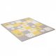 KINDERKRAFT Podne puzzle 3D Luno shapes, žuta/siva - KPLUSH00YEL0000