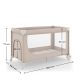 KINDERKRAFT prenosivi krevetac 2u1 leody up beige - EP2916634