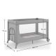 KINDERKRAFT prenosivi krevetac 2u1 leody up grey - EP2916622