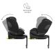 KINDERKRAFT Set auto sedišta i-Lite i-Fix Endura Safe sa isofix bazom, crna - KCENSA00BLK3000