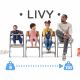 KINDERKRAFT Hranilica Livy 3u1, maslinasta - KHLIVY00GRE0000