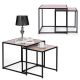 MODERNHOME Klub sto loft, set od dva komada - PJJST0302