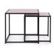 MODERNHOME Klub sto loft, set od dva komada - PJJST0302