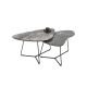 MATIS Set klub stolova 2/1 Tussey, mermer crna - EP3150872
