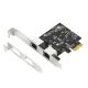 E-GREEN Ethernet PCI-Express kontroler 2-port 2.5 Gigabit - EP3000288