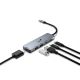 GENIUS USB Hub 5u1 UH-500, srebrna - KON00412