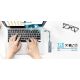 GENIUS USB Hub 5u1 UH-500, srebrna - KON00412