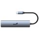 GENIUS UH-545 5-in-1 USB 3.0 Iron Grey Hub srebrni - EP3206375