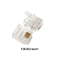 Konektor RJ11 telefonski 6P4C JWD-C13 1000kom - 99357