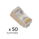 Konektor RJ45 metal CAT 6 8P8C JWD-AD82 50 kom - 206447