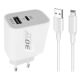 Brzi kućni punjač 30W Pd+USB +USB Type-C, bela - 1330053
