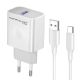 KONFULON Kućni punjač sa USB-C kablom 20W C69C QC3,0, bela - 137046