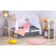Krevet Kucica Sa Fiokom I Dušekom(9Cm) 180X80 Domek Sivi (Bukva) - 77003-1