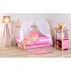Krevet Kucica Sa Fiokom I Dušekom160X80 Domek Roze (Bukva) - 7725