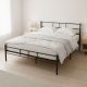 MODERNHOME Krevet sa metalnim ramom 140x200 cm sa podnicom black frame - EP2994487